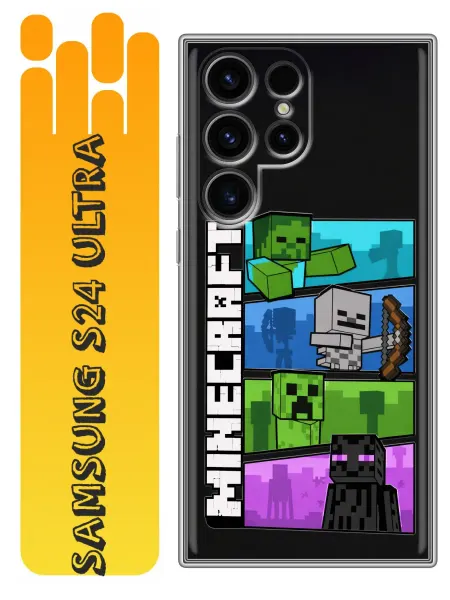 360skin Чехол на Samsung Galaxy S24 Ultra Minecraft Майнкрафт