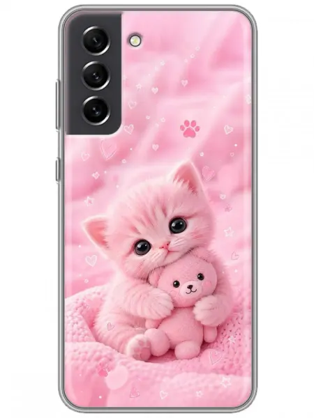 360skin Чехол на Samsung Galaxy S21 FE Котенок для девочки