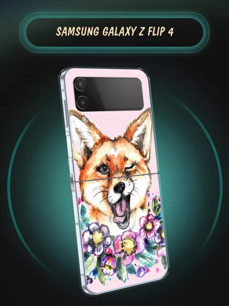 Samsung Чехол на Z Flip 4 с лисой