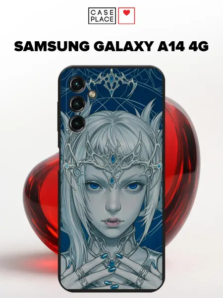Samsung Матовый чехол на A14 4G с девушкой