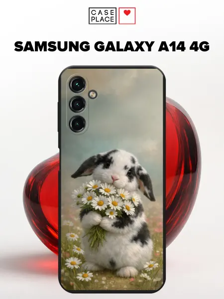 Samsung Матовый чехол на A14 4G кролик