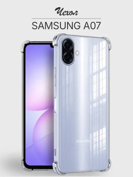 Samsung Чехол А07 4G прозрачный противоударный