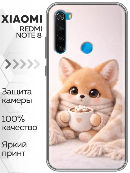 Marketclub Чехол на Xiaomi RedMi Note 8 милый корги лисенок