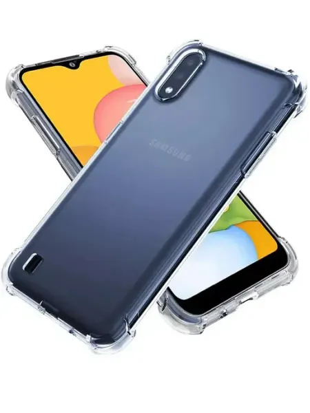 AKS Sale Чехол на Samsung Galaxy A01 прозрачный силиконовый бампер