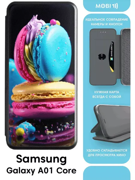 Mobi711 Красивый чехол-книжка для Samsung A01 core