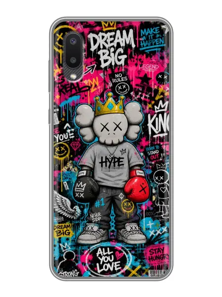 ChesnoCase Чехол на Samsung Galaxy A02 Граффити Медведь для мальчика