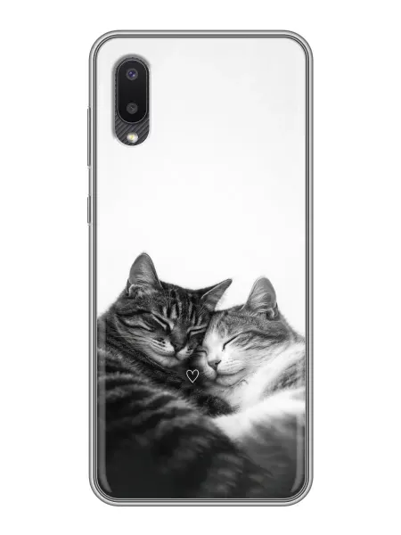 ChesnoCase Чехол на Samsung Galaxy A02 котики (для девушек)