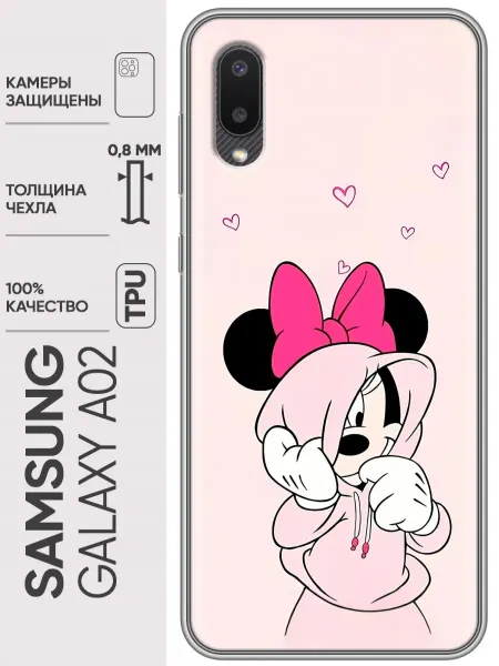 Trendmall Чехол на Samsung Galaxy A02 Минни Маус для девочки