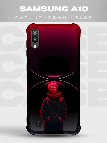 PRINTberries Чехол на Samsung A10 аниме арт Сукуна красный