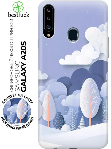 Samsung Чехол на Galaxy A20s зимний