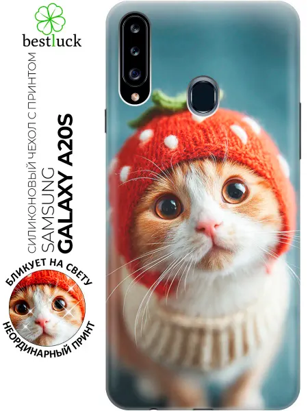 Samsung Чехол на Galaxy A20s с котиком
