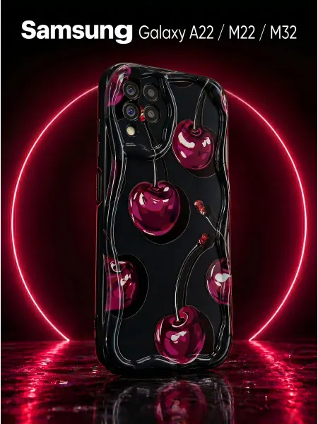URBAZZA Рельефный чехол на Samsung A22, Samsung M22, Samsung M32