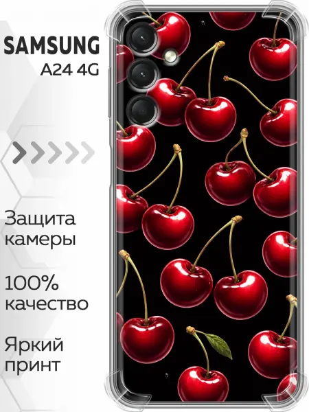 Marketclub Чехол на Samsung Galaxy A24 вишенки для девочки