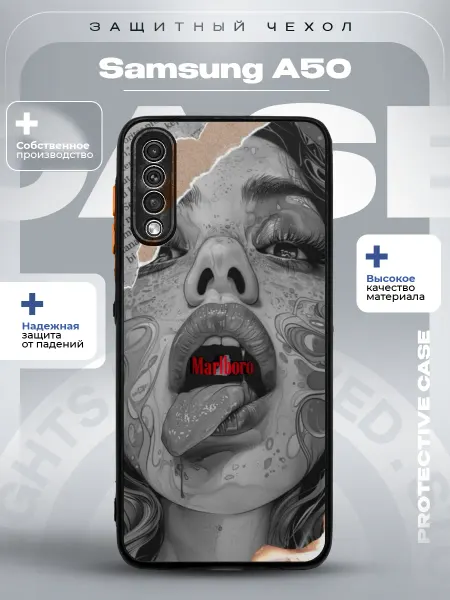 ZLStore Чехол на Samsung A50 с принтом девушка