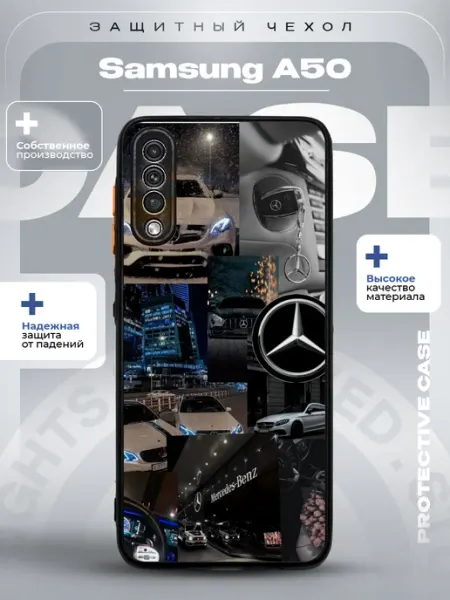 ZLStore Чехол на Samsung A50 с принтом Мерседес