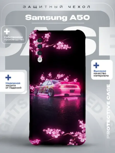 ZLStore Чехол на Samsung A50 с принтом ниссан