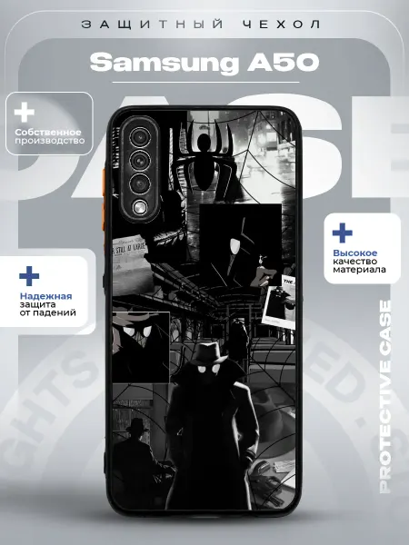 ZLStore Чехол на Samsung A50 с принтом паук нуар