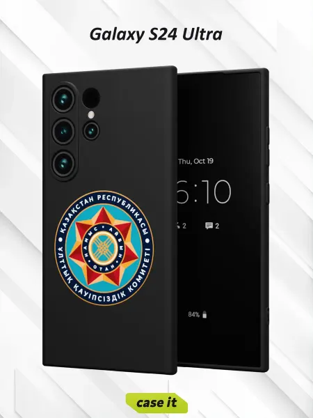 Case it Чехол на Samsung S24 Ultraс принтом Казахстан звезда