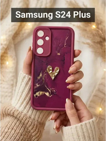 Good Luck Clover Чехол на Samsung s24 Мрамор