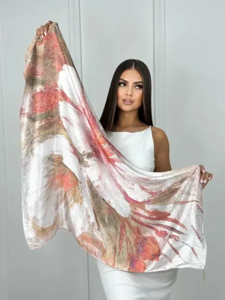 HN Fashions Шарф легкий весна однотонный