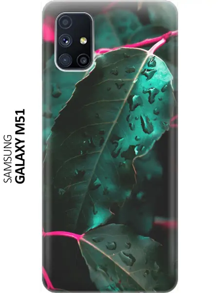 Samsung Чехол на Galaxy M51 с цветочками