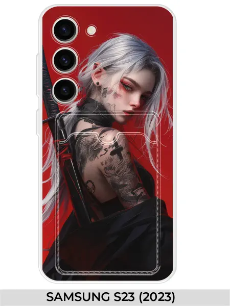 NOOTO Чехол с карманом на Samsung S23 Воительница
