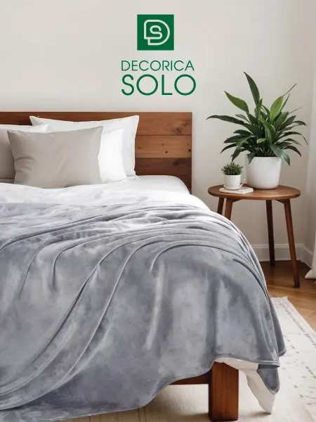 Solo Decorica Теплый плед 200х220 евро на кровать