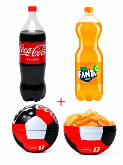 Купи Coca-Cola 1,5 л+Fanta Апельсин 1,5 л и получи в подарок миску для снеков от Coca-Cola