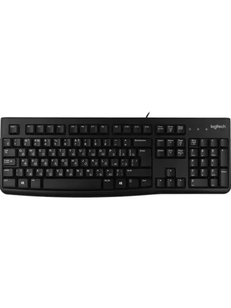 LOGITECH Клавиатура мембранная K120 черная, USB 1.5м (920-002583)