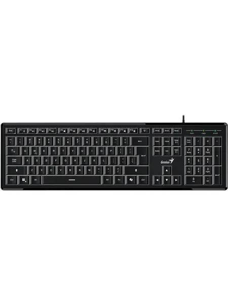 GENIUS Клавиатура SlimStar 820, {Черный, проводная, USB, 104
