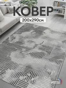Ковер AVALON CARPET на пол с ворсом 200х290 прямоугольный, в комнату, гостиную, в спальню