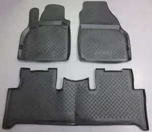 Коврики в салон Renault Scenic/Grand Scenic II 2003-2009. Цвет чёрный