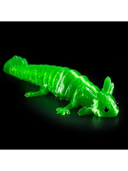 3D Пекарня Аксолотль гибкая подвижная 3D игрушка-антистресс, зеленый