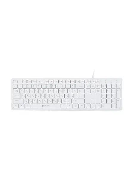 OKLICK Клавиатура проводная 500M Multimedia Slim White