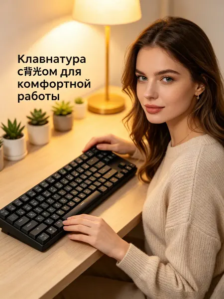Клавиатура 61 клавиша механическая черная