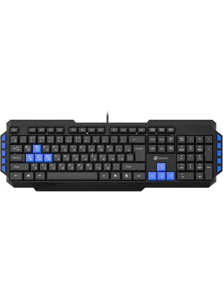 OKLICK Клавиатура игровая 750G FROST WAR черный черный USB