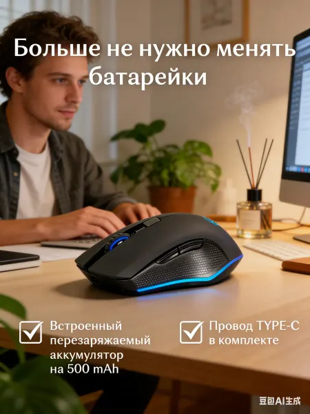 A4TECH Мышь компьютерная игровая с подсветкой