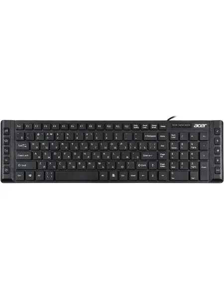 Acer Клавиатура проводная компьютерная OKW010 черный USB