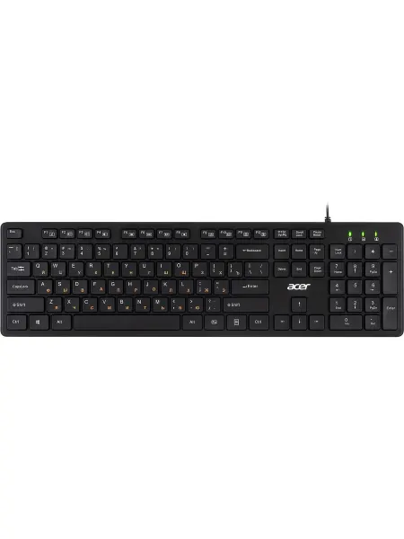 Acer Клавиатура проводная компьютерная OKW122 черный USB
