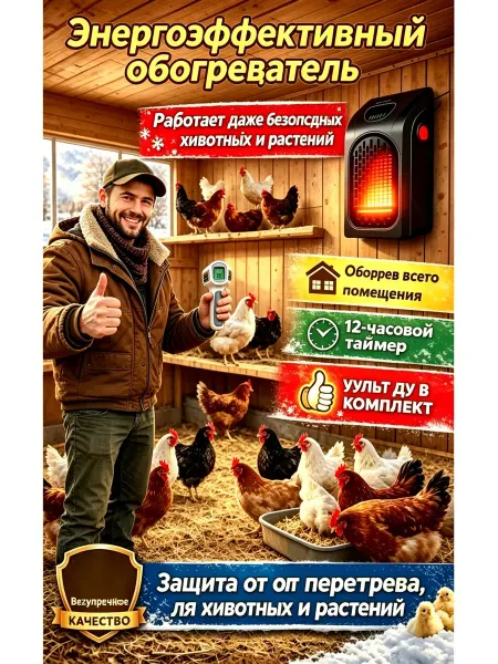 Обогреватель для растений в теплице, надежный