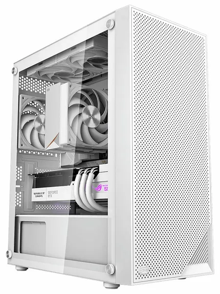 PcCOOLER Корпус для ПК C3B310 WH mATX без БП с окном белый