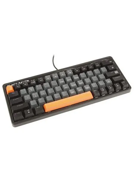 DEFENDER Игровая клавиатура BLACK RAVEN GK-417 серо-чёрная
