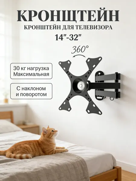 DREAMING HOUSE Кронштейн для телевизора универсальный 14-32"