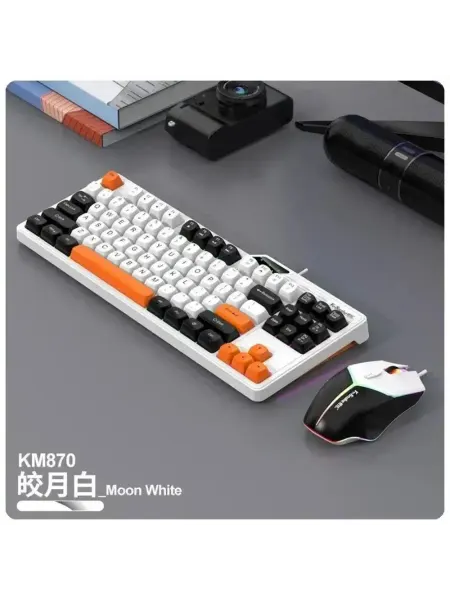 Eurocell Клавиатура проводная мембранная с RGB-подсветкой IBN KM870
