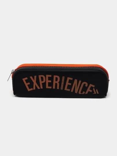 Пенал Hatber Experience, мягкий, силиконовый, на молнии, 200×50×60 мм
