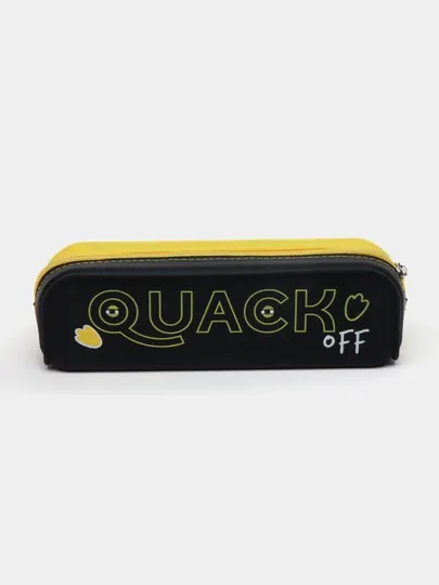 Пенал Hatber "Quack Off", мягкий силикон, на молнии, 200×50×60 мм
