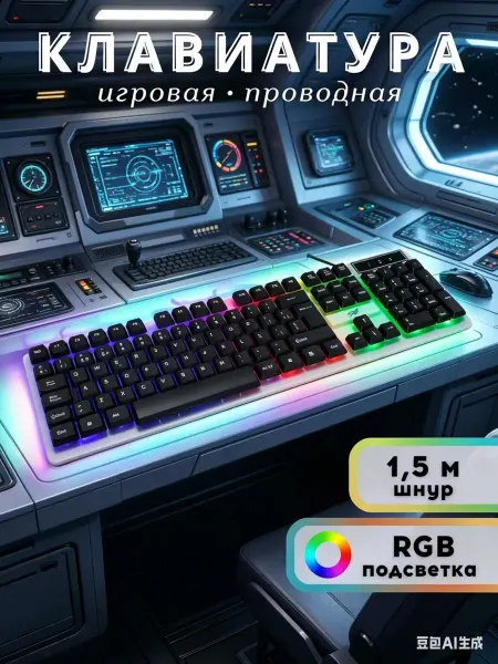 Игровая клавиатура Yelandar RGB Gaming Keyboard K7300