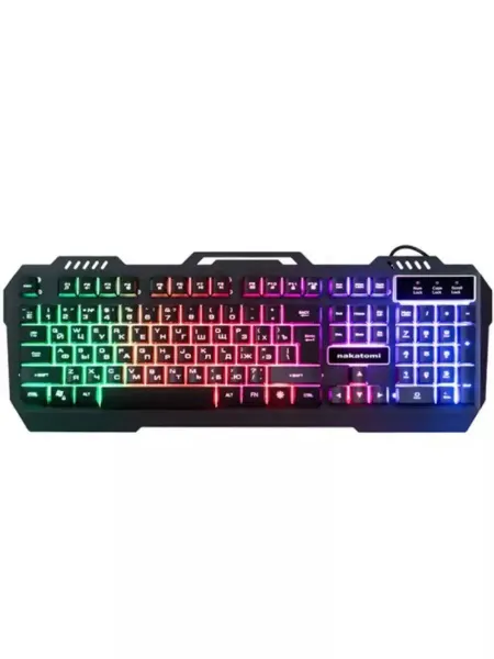 NAKATOMI Клавиатура игровая мембранная KG-35U black Gan-Kata