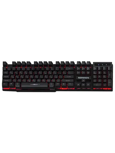 NO NAME Клавиатура проводная SO E KB-7010, USB, LED-подсветка