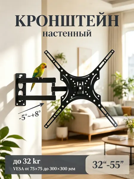 KEIZEN Кронштейн для телевизора 32-55" с регулировкой угла